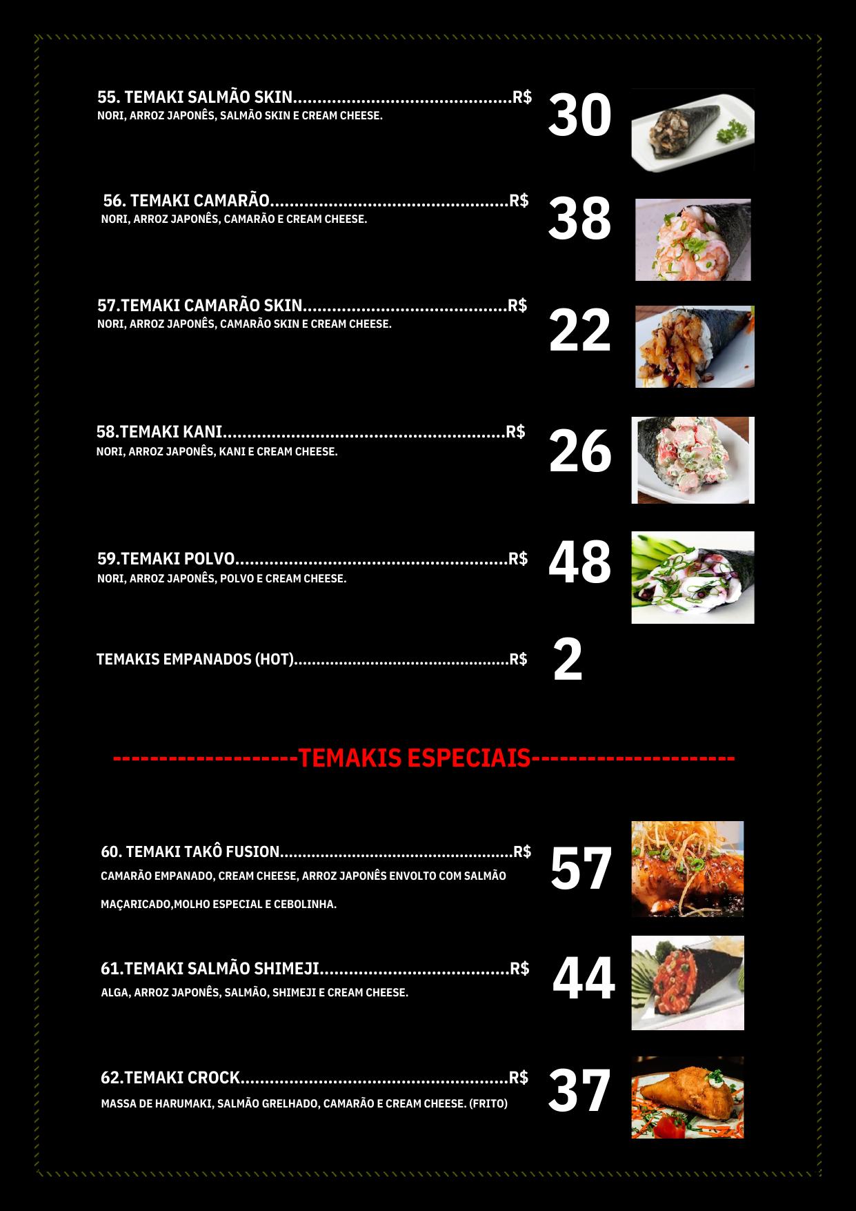 Cardápio Takô Oriental Express — página 8